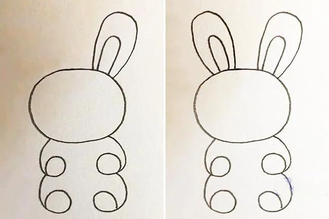 怎么画抱着胡萝卜的小兔子简笔画(步骤图解)