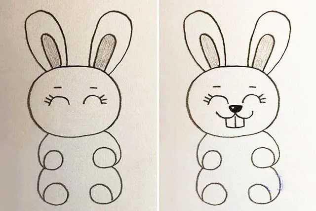 怎么画抱着胡萝卜的小兔子简笔画(步骤图解)