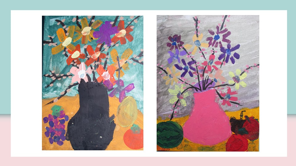 幼儿园中班艺术教案：花瓶与花（含ppt课件图片）