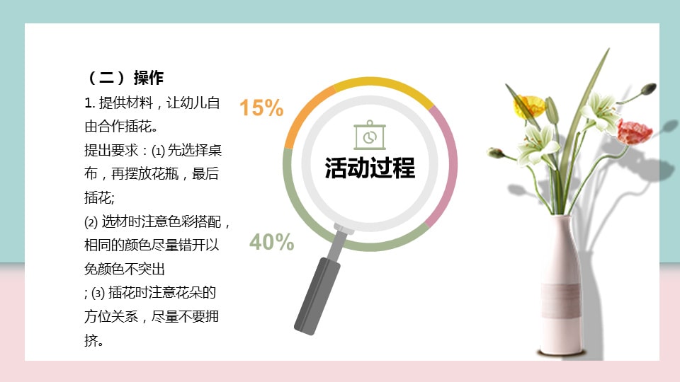 幼儿园中班艺术教案：花瓶与花（含ppt课件图片）