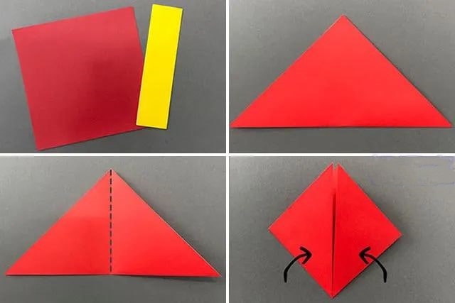 春天手工折纸漂亮的小雨伞简单(步骤图解)