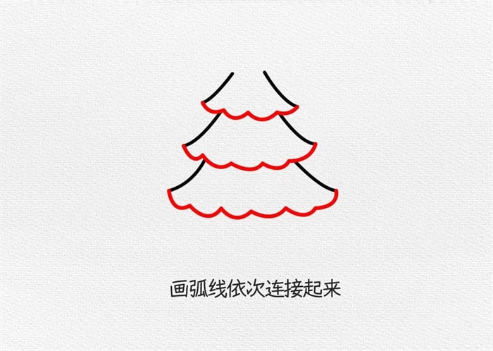 圣诞树简笔画图文教程简单又好看