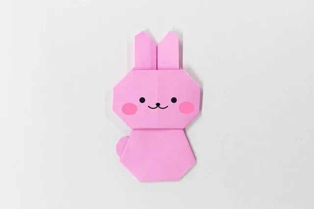 幼儿手工折纸小兔子简单(步骤图解)