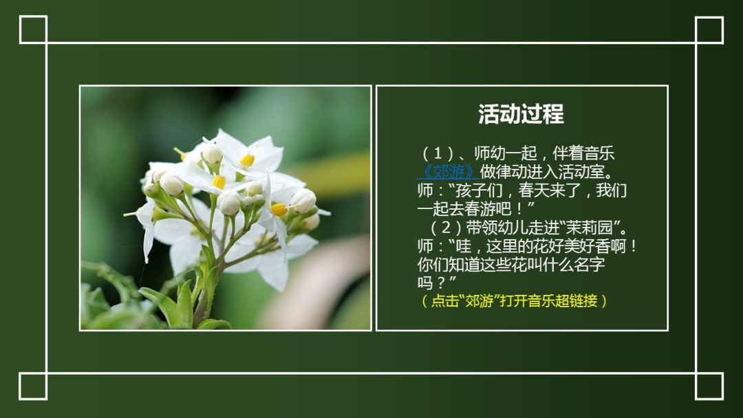 幼儿园中班艺术教案：茉莉花