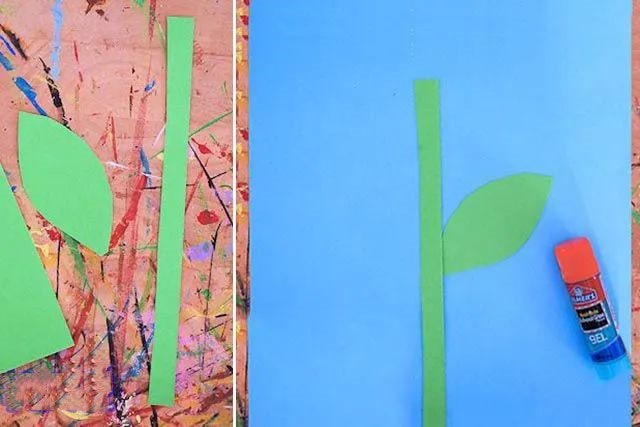 儿童画春天：怎么用叉子印画春天花朵(步骤图解)