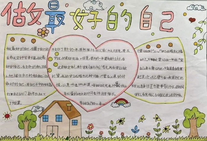 做最好的自己为主题的手抄报图片（10p）