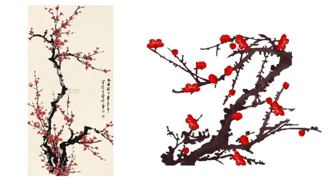 幼儿园中班语言教案：梅花古诗（含PPT课件图片）