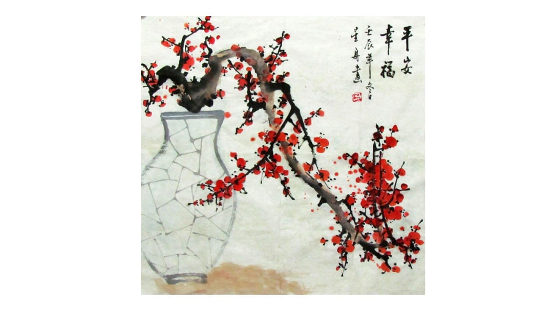 幼儿园中班语言教案：梅花古诗（含PPT课件图片）