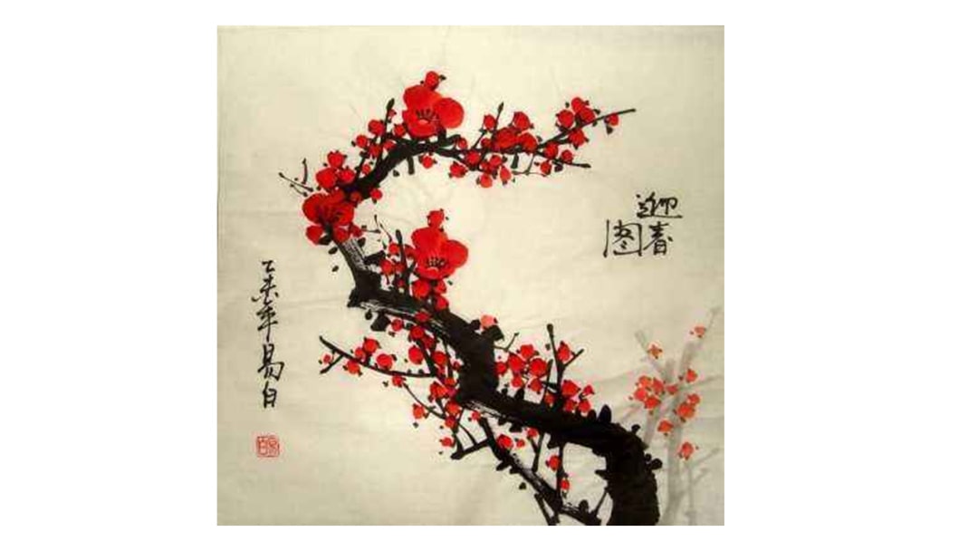 幼儿园中班语言教案：梅花古诗（含PPT课件图片）