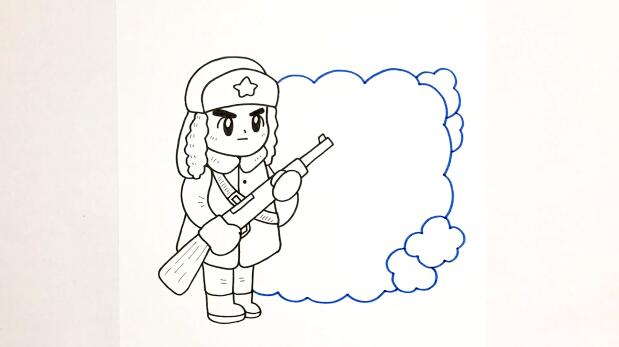 教你画一款学习雷锋手抄报的文字框