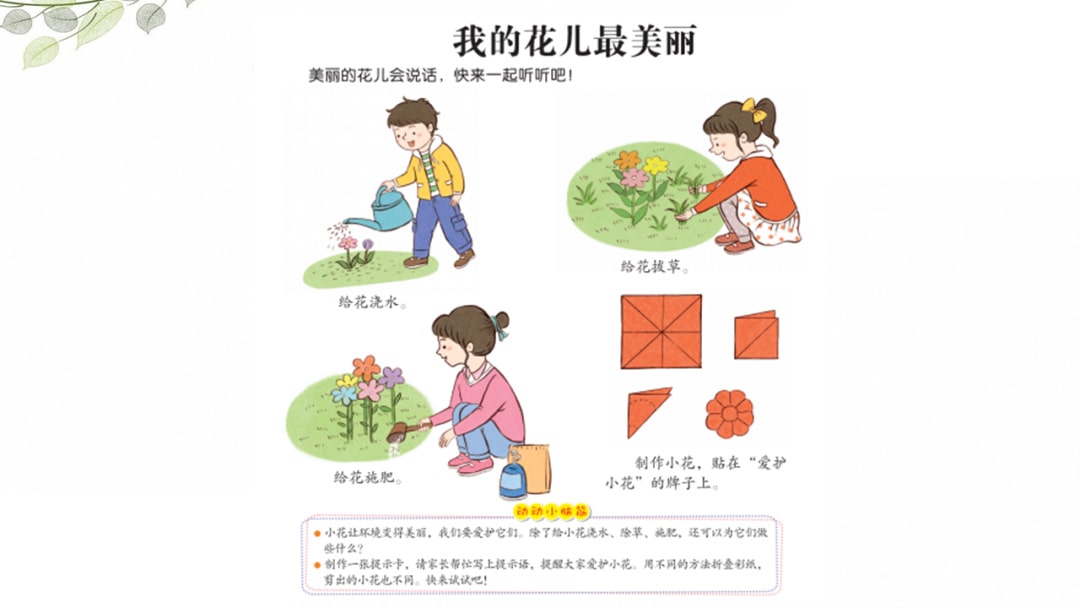 幼儿园中班社会教案：我的花儿最美丽（含PPT课件图片）