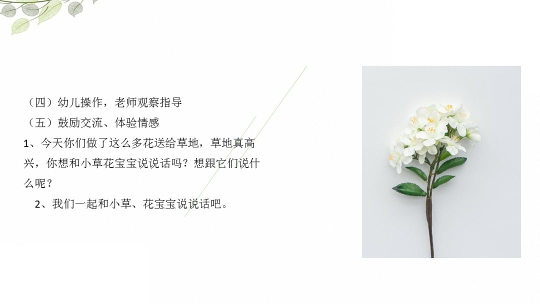 幼儿园中班社会教案：我的花儿最美丽（含PPT课件图片）