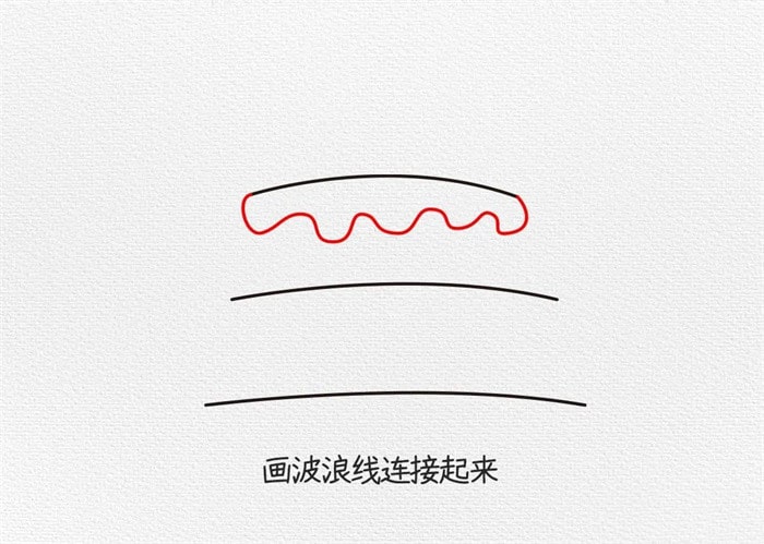 生日蛋糕简笔画图文步骤简单又漂亮