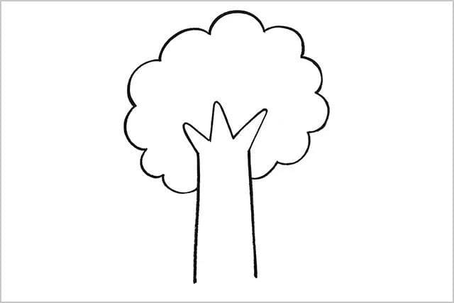 春天的大树简笔画简单(步骤图解)