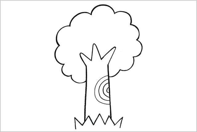 春天的大树简笔画简单(步骤图解)