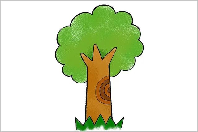 春天的大树简笔画简单(步骤图解)