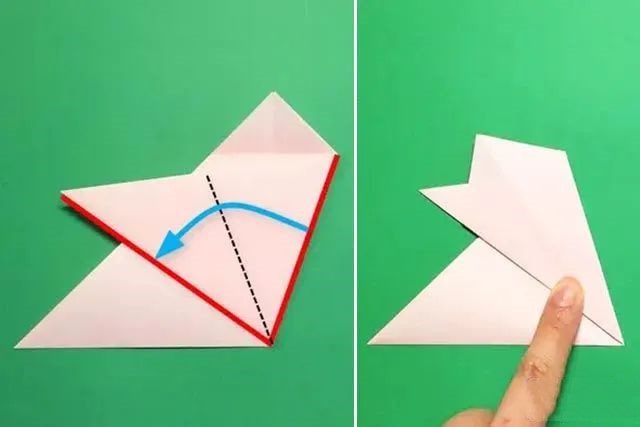 幼儿简单手工：剪纸平面桃花(步骤图解)