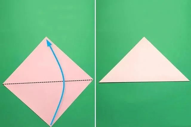 幼儿简单手工：剪纸平面桃花(步骤图解)