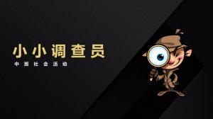幼儿园中班社会教案：小小调查员（含PPT课件图片）