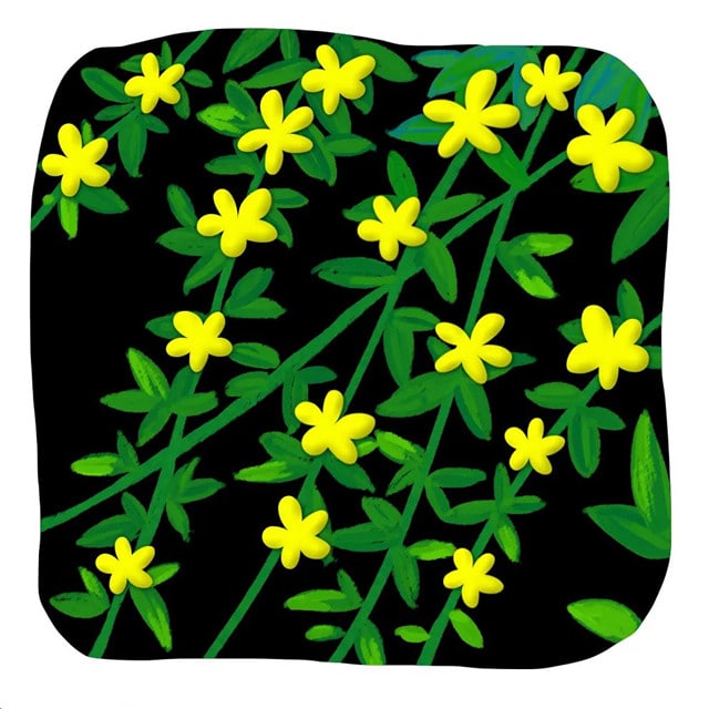 儿童画春天之迎春花