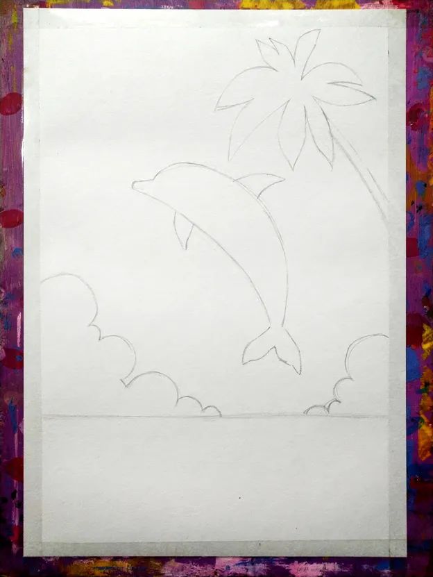 少儿美术课程（留白和水油分离技巧）