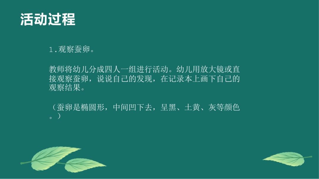 幼儿园大班科学教案：蚕的一生（含PPT课件图片）