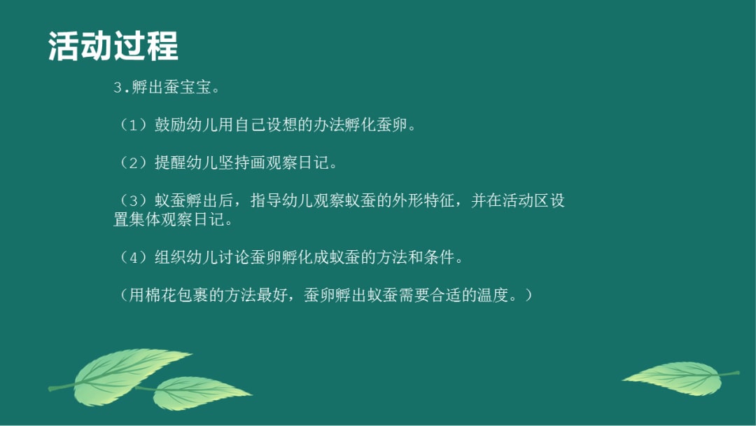 幼儿园大班科学教案：蚕的一生（含PPT课件图片）