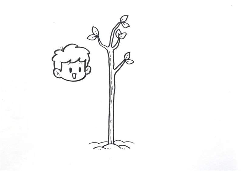 植树节儿童简笔画怎么画简单又漂亮