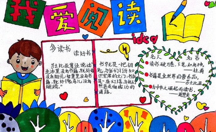我的读书计划手抄报图片