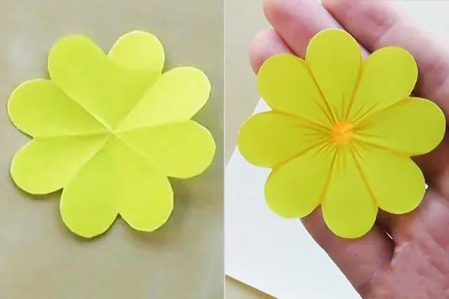 幼儿简单手工制作：纸贴画美丽的春天(步骤图解)