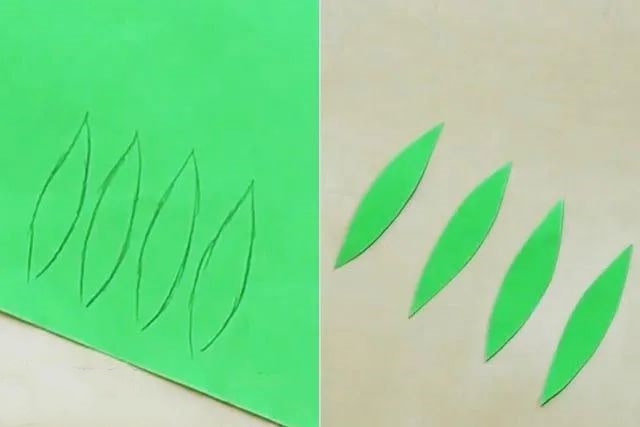 幼儿简单手工制作：纸贴画美丽的春天(步骤图解)