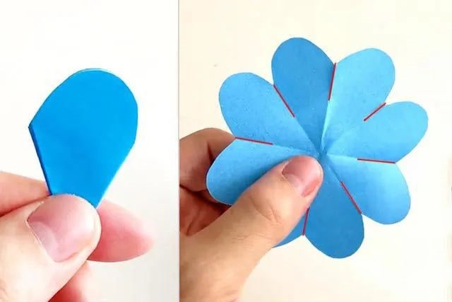 幼儿简单手工制作：纸贴画美丽的春天(步骤图解)