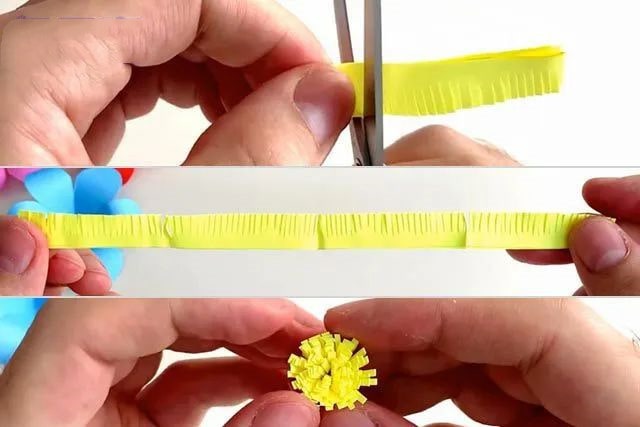 幼儿简单手工制作：纸贴画美丽的春天(步骤图解)