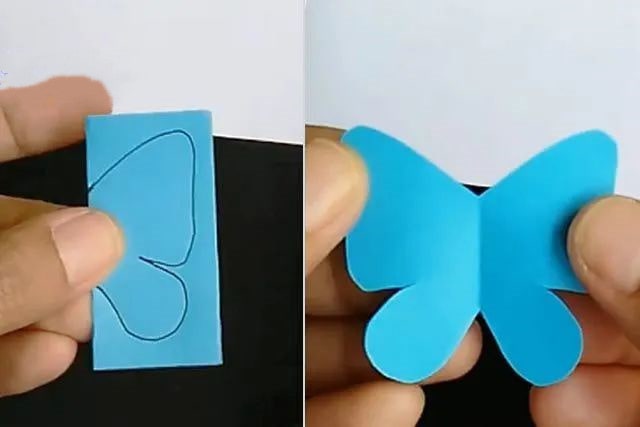 幼儿简单手工制作：纸贴画美丽的春天(步骤图解)