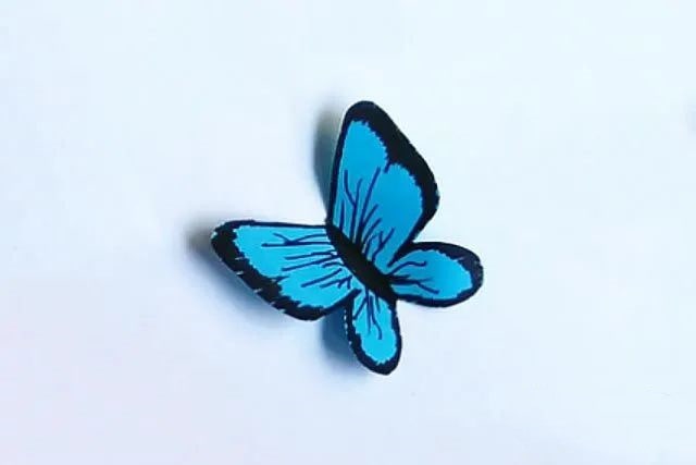 幼儿简单手工制作：纸贴画美丽的春天(步骤图解)