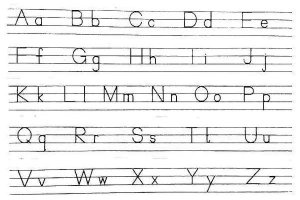 26个英文字母大小写