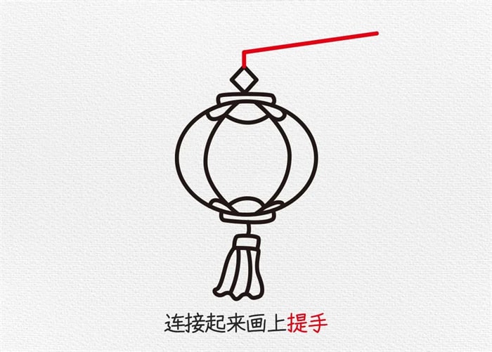 元旦节灯笼简笔画怎么画简单又好看
