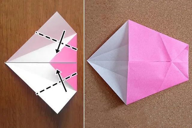 手工制作纸花朵：折纸立体樱花(步骤图解)