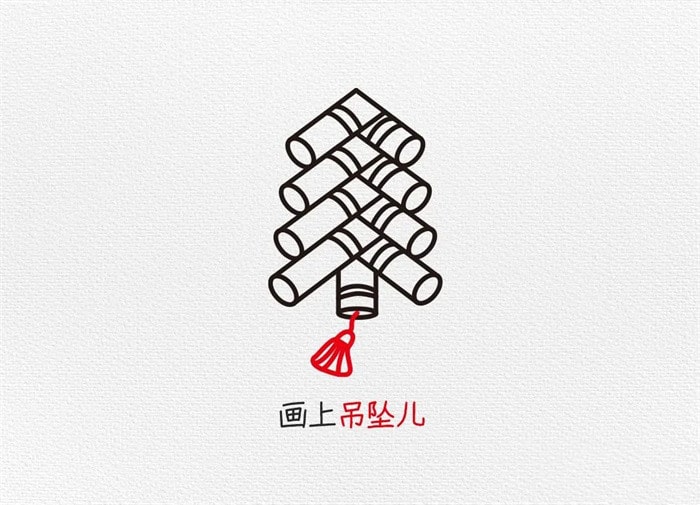 鞭炮简笔画图片教程简单又漂亮