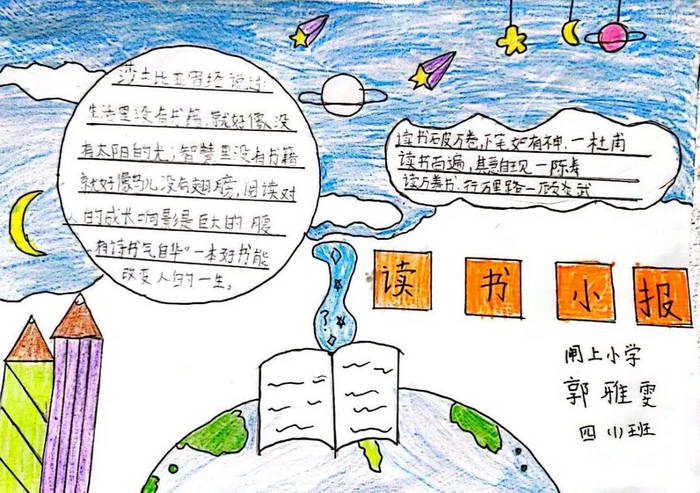 读书小报手抄报图片简单又漂亮
