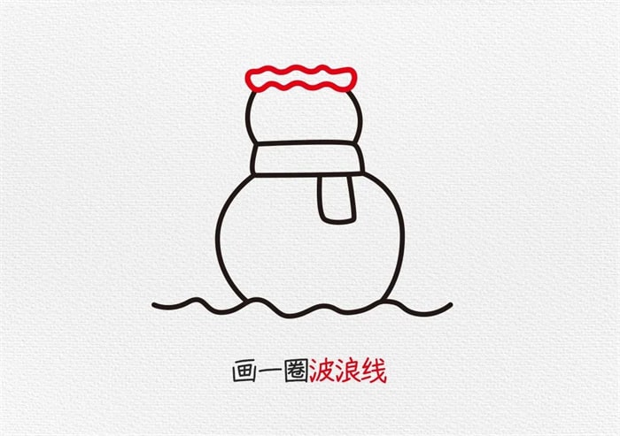 雪人简笔画图片教程简单又好看