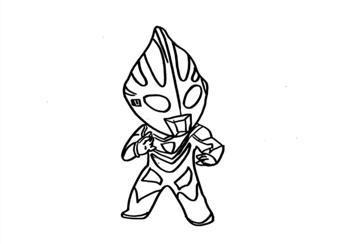 奥特曼简笔画怎么画才帅气