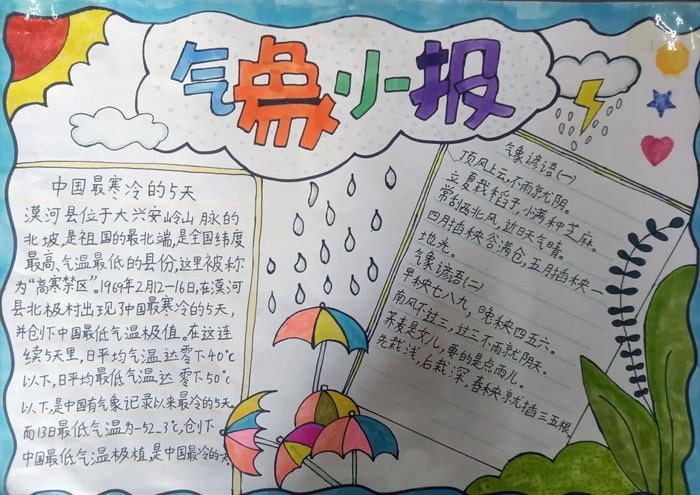 小学生科普手抄报图片及内容简单又漂亮