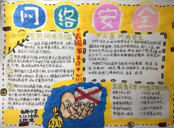 1～3年级安全教育手抄报图片及内容