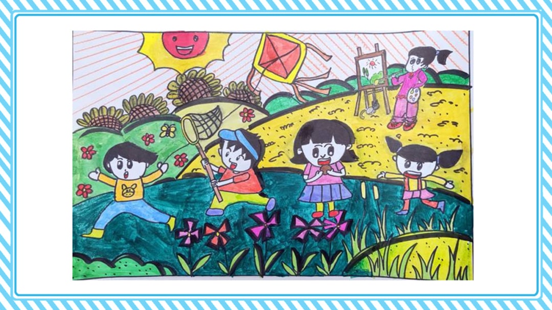 幼儿园大班美术教案：小学生的样子