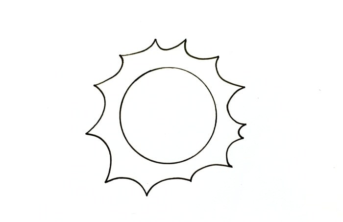 太阳公公简笔画怎么画才好看