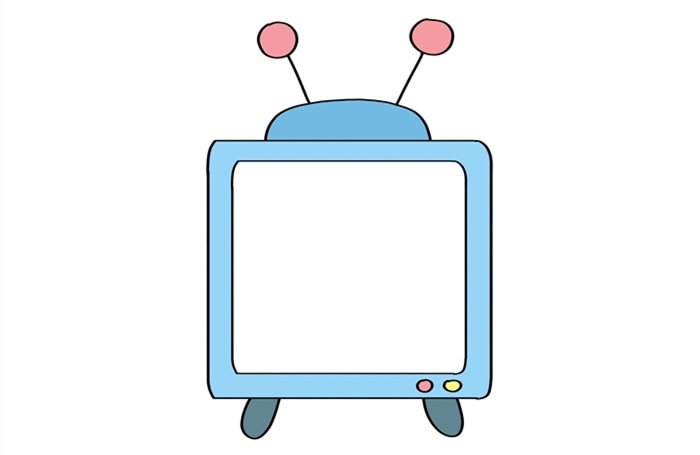 电视简笔画图片教程简单又好看