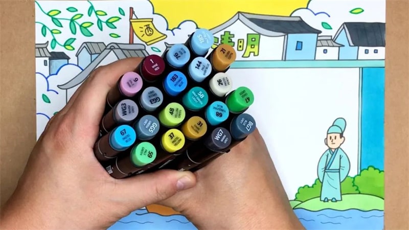 清明节手抄报图片教程简单又漂亮