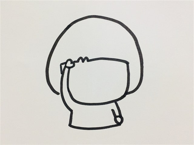 小学生敬礼简笔画怎么画简单