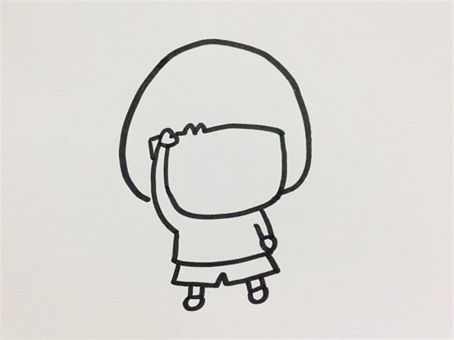 小学生敬礼简笔画怎么画简单